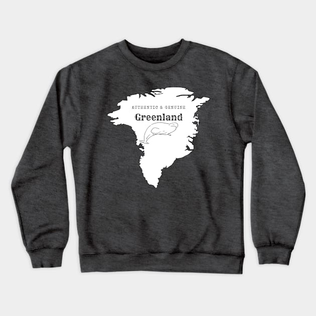 Authentic Greenland Version 1 Crewneck Sweatshirt by TrapperWeasel